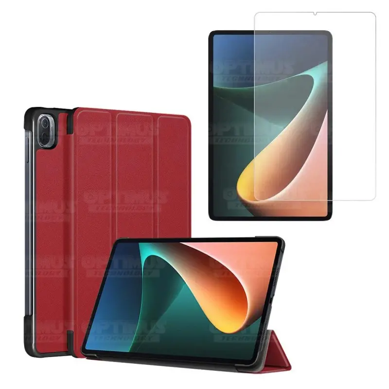 Kit Vidrio Cristal Templado Y Estuche Case Protector para Tablet Xiaomi Mi Pad 5 | OPTIMUS TECHNOLOGY™ | KT-VTP-ESTA-XMI-MP-5 |