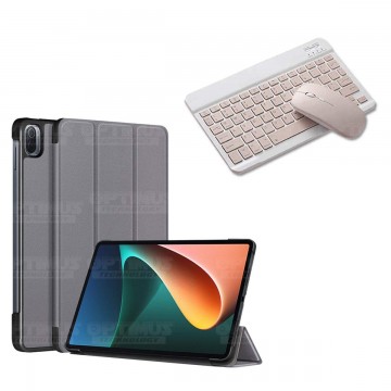 Kit Case Forro Protector + Teclado y Mouse Ratón Bluetooth para Tablet Xiaomi Mi Pad 5 OPTIMUS TECHNOLOGY™ - 10