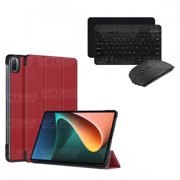 Kit Case Forro Protector + Teclado y Mouse Ratón Bluetooth para Tablet Xiaomi Mi Pad 5 OPTIMUS TECHNOLOGY™ - 17