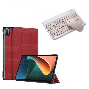 Kit Case Forro Protector + Teclado y Mouse Ratón Bluetooth para Tablet Xiaomi Mi Pad 5 OPTIMUS TECHNOLOGY™ - 16