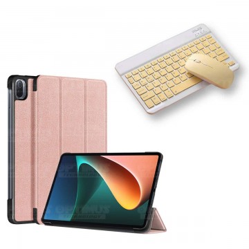 Kit Case Forro Protector + Teclado y Mouse Ratón Bluetooth para Tablet Xiaomi Mi Pad 5 OPTIMUS TECHNOLOGY™ - 22
