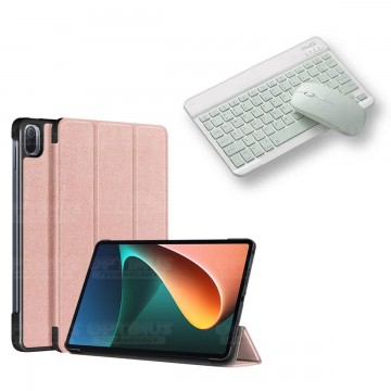 Kit Case Forro Protector + Teclado y Mouse Ratón Bluetooth para Tablet Xiaomi Mi Pad 5 OPTIMUS TECHNOLOGY™ - 23