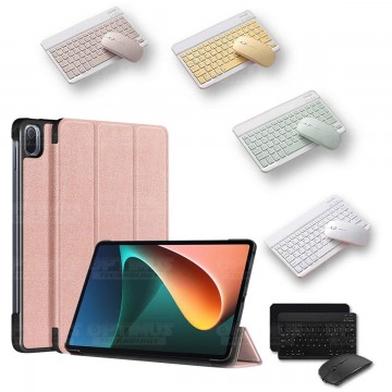 Kit Case Forro Protector + Teclado y Mouse Ratón Bluetooth para Tablet Xiaomi Mi Pad 5 OPTIMUS TECHNOLOGY™ - 42