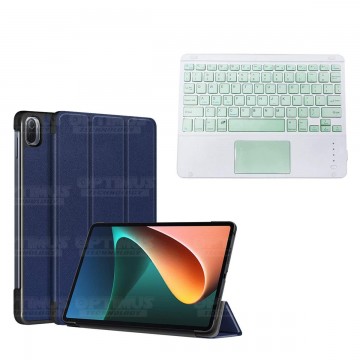Kit Case Folio Protector + Teclado Mouse Touchpad Bluetooth para Tablet Xiaomi Mi Pad 5 OPTIMUS TECHNOLOGY™ - 3
