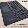 Kit Case Folio Protector + Teclado Mouse Touchpad Bluetooth para Tablet Xiaomi Mi Pad 5 OPTIMUS TECHNOLOGY™ - 39