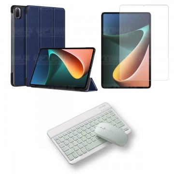 Kit Vidrio templado + Case Protector + Teclado y Mouse Bluetooth Tablet Xiaomi Mi Pad 5 OPTIMUS TECHNOLOGY™ - 3