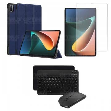 Kit Vidrio templado + Case Protector + Teclado y Mouse Bluetooth Tablet Xiaomi Mi Pad 5 OPTIMUS TECHNOLOGY™ - 4