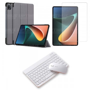 Kit Vidrio templado + Case Protector + Teclado y Mouse Bluetooth Tablet Xiaomi Mi Pad 5 OPTIMUS TECHNOLOGY™ - 6