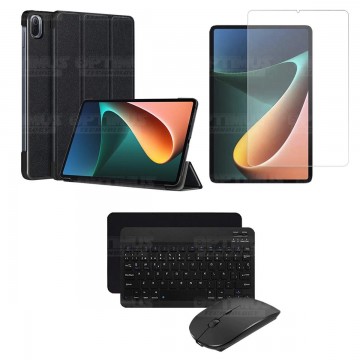 Kit Vidrio templado + Case Protector + Teclado y Mouse Bluetooth Tablet Xiaomi Mi Pad 5 OPTIMUS TECHNOLOGY™ - 12