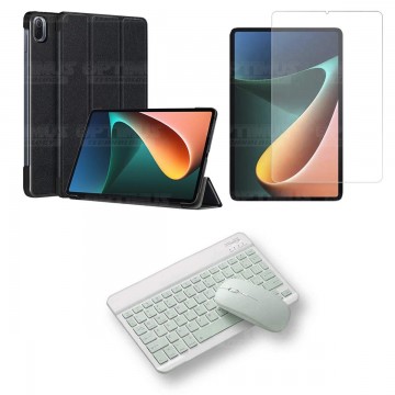 Kit Vidrio templado + Case Protector + Teclado y Mouse Bluetooth Tablet Xiaomi Mi Pad 5 OPTIMUS TECHNOLOGY™ - 13