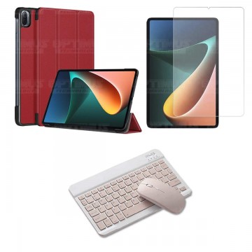 Kit Vidrio templado + Case Protector + Teclado y Mouse Bluetooth Tablet Xiaomi Mi Pad 5 OPTIMUS TECHNOLOGY™ - 16