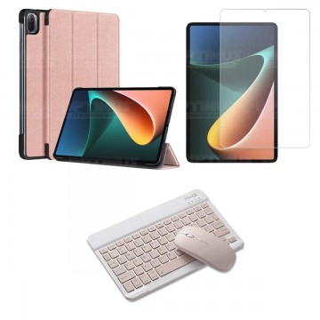 Kit Vidrio templado + Case Protector + Teclado y Mouse Bluetooth Tablet Xiaomi Mi Pad 5 OPTIMUS TECHNOLOGY™ - 25