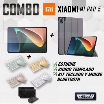 Kit Vidrio templado + Case Protector + Teclado y Mouse Bluetooth Tablet Xiaomi Mi Pad 5 OPTIMUS TECHNOLOGY™ - 31