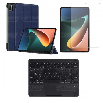 Kit Vidrio templado + Case Protector + Teclado Touchpad Bluetooth Tablet Xiaomi Mi Pad 5 OPTIMUS TECHNOLOGY™ - 2