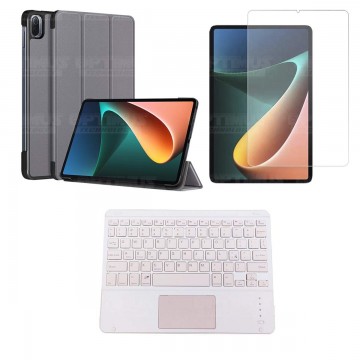 Kit Vidrio templado + Case Protector + Teclado Touchpad Bluetooth Tablet Xiaomi Mi Pad 5 OPTIMUS TECHNOLOGY™ - 6
