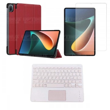 Kit Vidrio templado + Case Protector + Teclado Touchpad Bluetooth Tablet Xiaomi Mi Pad 5 OPTIMUS TECHNOLOGY™ - 10