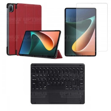 Kit Vidrio templado + Case Protector + Teclado Touchpad Bluetooth Tablet Xiaomi Mi Pad 5 OPTIMUS TECHNOLOGY™ - 11