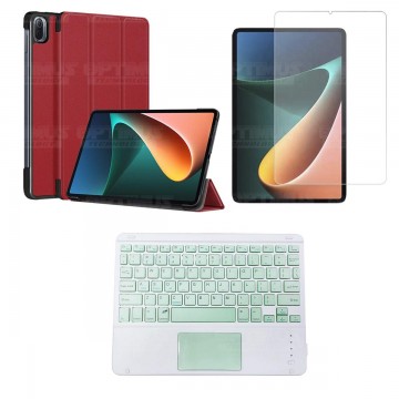 Kit Vidrio templado + Case Protector + Teclado Touchpad Bluetooth Tablet Xiaomi Mi Pad 5 OPTIMUS TECHNOLOGY™ - 12