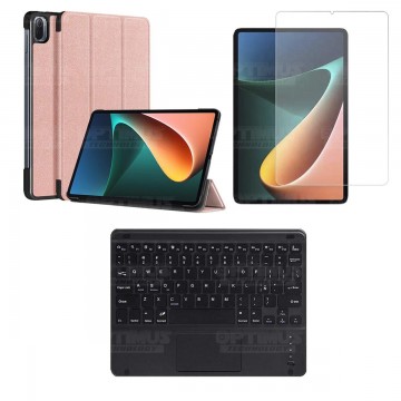 Kit Vidrio templado + Case Protector + Teclado Touchpad Bluetooth Tablet Xiaomi Mi Pad 5 OPTIMUS TECHNOLOGY™ - 14