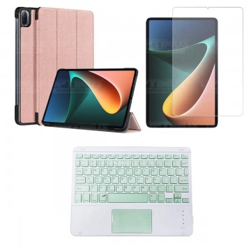 Kit Vidrio templado + Case Protector + Teclado Touchpad Bluetooth Tablet Xiaomi Mi Pad 5 OPTIMUS TECHNOLOGY™ - 13