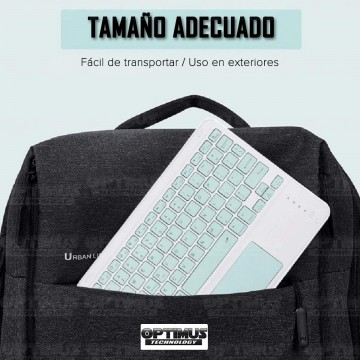 Kit Vidrio templado + Case Protector + Teclado Touchpad Bluetooth Tablet Xiaomi Mi Pad 5 OPTIMUS TECHNOLOGY™ - 41