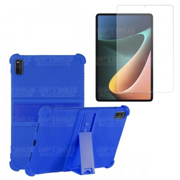Kit Vidrio templado y Estuche Protector de goma antigolpes con soporte Tablet Xiaomi Mi Pad 5 OPTIMUS TECHNOLOGY™ - 1