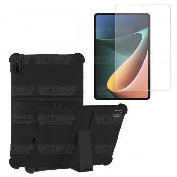 Kit Vidrio templado y Estuche Protector de goma antigolpes con soporte Tablet Xiaomi Mi Pad 5 OPTIMUS TECHNOLOGY™ - 9