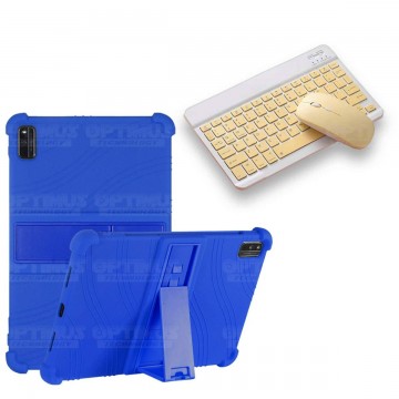 Kit Case Forro Protector Antigolpes + Teclado y Mouse Bluetooth Tablet Xiaomi Mi Pad 5 OPTIMUS TECHNOLOGY™ - 4