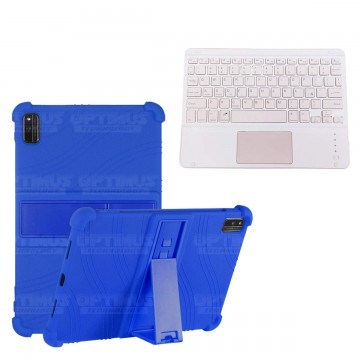 Kit Estuche Protector Antigolpes + Teclado Mouse Touchpad Bluetooth Xiaomi Mi Pad 5 OPTIMUS TECHNOLOGY™ - 3