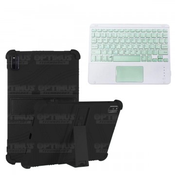 Kit Estuche Protector Antigolpes + Teclado Mouse Touchpad Bluetooth Xiaomi Mi Pad 5 OPTIMUS TECHNOLOGY™ - 6