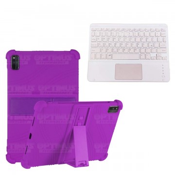 Kit Estuche Protector Antigolpes + Teclado Mouse Touchpad Bluetooth Xiaomi Mi Pad 5 OPTIMUS TECHNOLOGY™ - 7