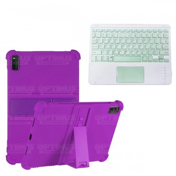 Kit Estuche Protector Antigolpes + Teclado Mouse Touchpad Bluetooth Xiaomi Mi Pad 5 OPTIMUS TECHNOLOGY™ - 9