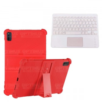 Kit Estuche Protector Antigolpes + Teclado Mouse Touchpad Bluetooth Xiaomi Mi Pad 5 OPTIMUS TECHNOLOGY™ - 10