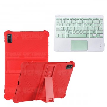Kit Estuche Protector Antigolpes + Teclado Mouse Touchpad Bluetooth Xiaomi Mi Pad 5 OPTIMUS TECHNOLOGY™ - 12