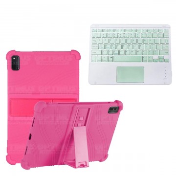 Kit Estuche Protector Antigolpes + Teclado Mouse Touchpad Bluetooth Xiaomi Mi Pad 5 OPTIMUS TECHNOLOGY™ - 13