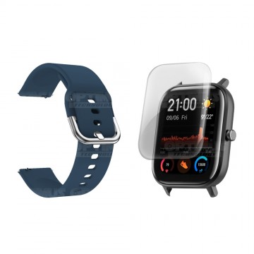 Kit Correa Pulso Y Buff Screen Para Reloj Inteligente Xiaomi Amazfit GTS | OPTIMUS TECHNOLOGY™ | CRR-BFF-XMI-AF-GTS |