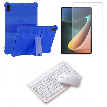 Kit Vidrio templado + Estuche Protector Goma + Teclado Bluetooth Tablet Xiaomi Mi Pad 5 OPTIMUS TECHNOLOGY™ - 1
