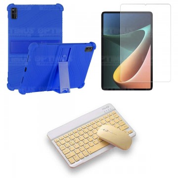 Kit Vidrio templado + Estuche Protector Goma + Teclado Bluetooth Tablet Xiaomi Mi Pad 5 OPTIMUS TECHNOLOGY™ - 2