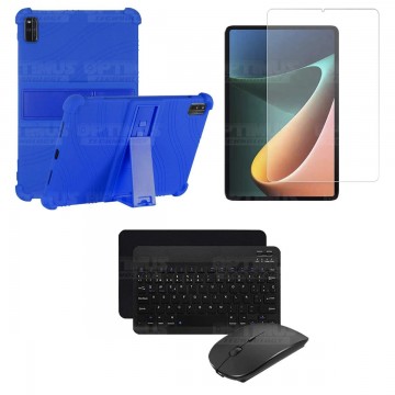 Kit Vidrio templado + Estuche Protector Goma + Teclado Bluetooth Tablet Xiaomi Mi Pad 5 OPTIMUS TECHNOLOGY™ - 4