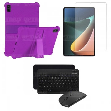 Kit Vidrio templado + Estuche Protector Goma + Teclado Bluetooth Tablet Xiaomi Mi Pad 5 OPTIMUS TECHNOLOGY™ - 7