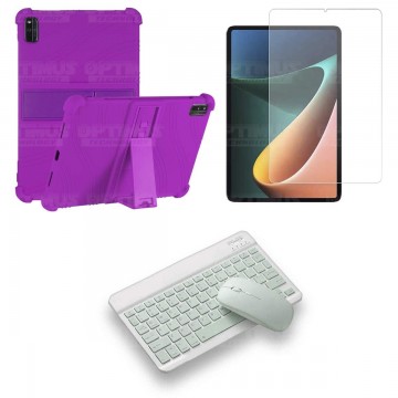 Kit Vidrio templado + Estuche Protector Goma + Teclado Bluetooth Tablet Xiaomi Mi Pad 5 OPTIMUS TECHNOLOGY™ - 8