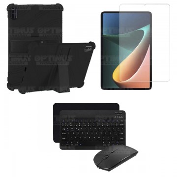 Kit Vidrio templado + Estuche Protector Goma + Teclado Bluetooth Tablet Xiaomi Mi Pad 5 OPTIMUS TECHNOLOGY™ - 12