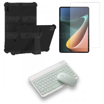 Kit Vidrio templado + Estuche Protector Goma + Teclado Bluetooth Tablet Xiaomi Mi Pad 5 OPTIMUS TECHNOLOGY™ - 13
