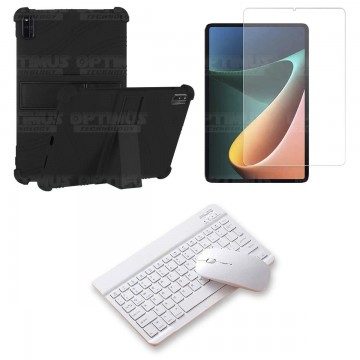 Kit Vidrio templado + Estuche Protector Goma + Teclado Bluetooth Tablet Xiaomi Mi Pad 5 OPTIMUS TECHNOLOGY™ - 15