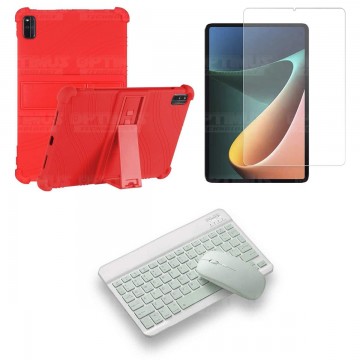 Kit Vidrio templado + Estuche Protector Goma + Teclado Bluetooth Tablet Xiaomi Mi Pad 5 OPTIMUS TECHNOLOGY™ - 18