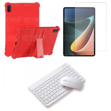 Kit Vidrio templado + Estuche Protector Goma + Teclado Bluetooth Tablet Xiaomi Mi Pad 5 OPTIMUS TECHNOLOGY™ - 20