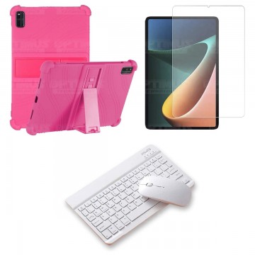Kit Vidrio templado + Estuche Protector Goma + Teclado Bluetooth Tablet Xiaomi Mi Pad 5 OPTIMUS TECHNOLOGY™ - 21