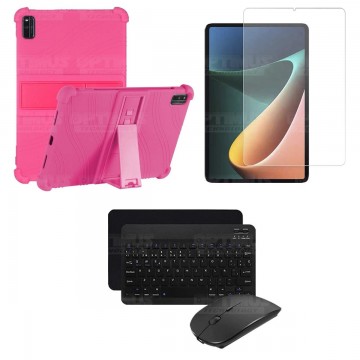 Kit Vidrio templado + Estuche Protector Goma + Teclado Bluetooth Tablet Xiaomi Mi Pad 5 OPTIMUS TECHNOLOGY™ - 24