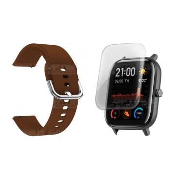 Kit Correa Pulso Y Buff Screen Para Reloj Inteligente Xiaomi Amazfit GTS | OPTIMUS TECHNOLOGY™ | CRR-BFF-XMI-AF-GTS |