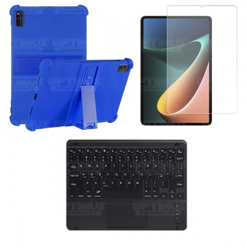 Kit Vidrio templado + Estuche Protector + Teclado Touchpad Bluetooth Tablet Xiaomi Mi Pad 5 OPTIMUS TECHNOLOGY™ - 2